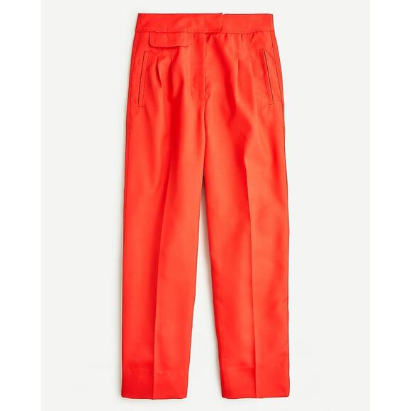 J. Crew Pants - J. Crew Pant Tapered Pleat Front NWT 16 High Rise Bottom Red Trouser Work Casual